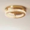 Plafoniere Moderne-Selezionato da Mazzolaluce Plafoniera oro per camera da letto led 40w 3000k dimmerabile