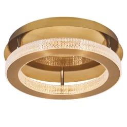 Plafoniere Moderne-Selezionato da Mazzolaluce Plafoniera oro per camera da letto led 40w 3000k dimmerabile