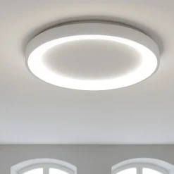 Plafoniere Moderne-Vivida International Plafoniera ovale bianca led 80w 3000k 4000k vivida lifering-r