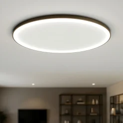 Plafoniere Moderne-Vivida International Plafoniera ovale bronzo led 80w 3000k 4000k dimmerabile vivida lifering-o