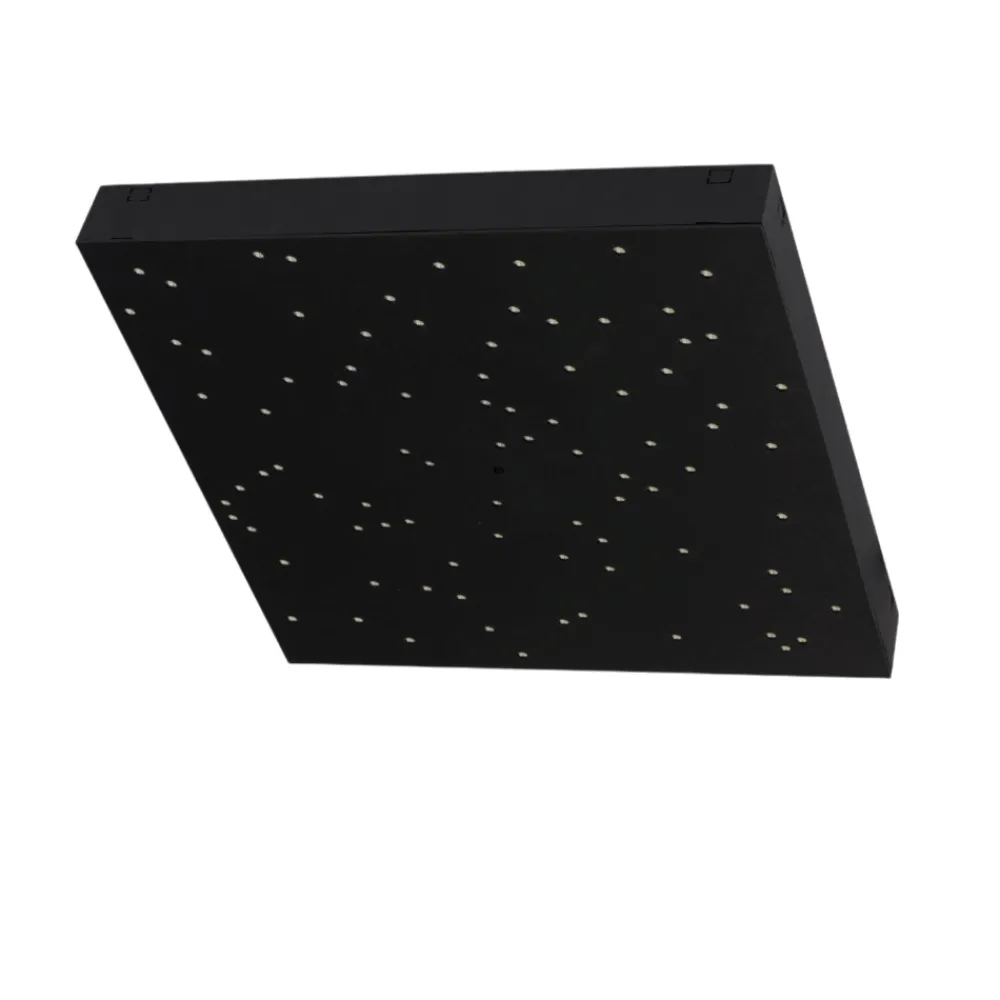 Plafoniere Moderne-Selezionato da Mazzolaluce Plafoniera pannello led cielo stellato nero 30x30