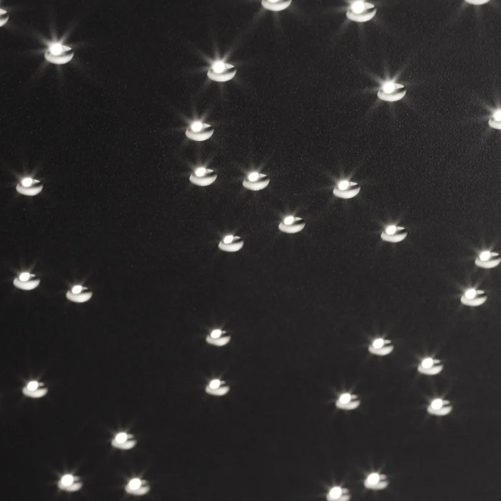 Plafoniere Moderne-Selezionato da Mazzolaluce Plafoniera pannello led cielo stellato nero 30x30