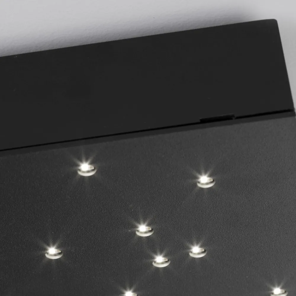 Plafoniere Moderne-Selezionato da Mazzolaluce Plafoniera pannello led cielo stellato nero 30x30