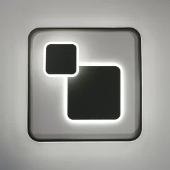 Plafoniere Moderne-Vivida International Plafoniera per camera da letto vivida roile quadrata led 3000k 4000k antracite