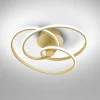 Plafoniere Moderne-Gea Luce Plafoniera per camera da letto diva oro led 40w 3000k