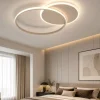 Plafoniere Moderne-Vivida International Plafoniera per camera da letto cerchi led 3000k 4000k sabbia vivida eclipse2