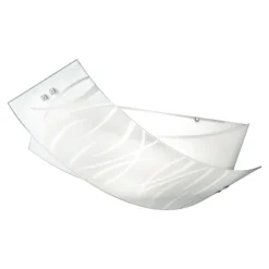 Plafoniere Moderne-Gea Luce Plafoniera per camera da letto agnese medium vetri fili bianchi