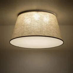 Plafoniere Moderne-Selezionato da Mazzolaluce Plafoniera per camera da letto cono di tessuto da soffitto