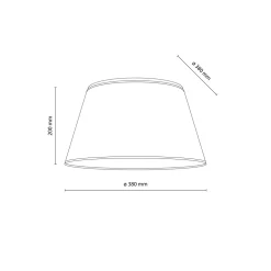 Plafoniere Moderne-Selezionato da Mazzolaluce Plafoniera per camera da letto cono di tessuto da soffitto