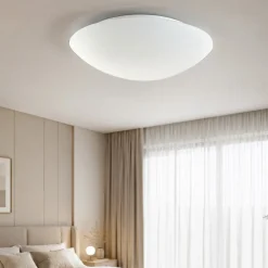 Plafoniere Moderne-Fabas Luce Plafoniera per camera da letto rotonda 36cm pandora e27 vetro bianco