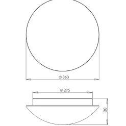 Plafoniere Moderne-Fabas Luce Plafoniera per camera da letto rotonda 36cm pandora e27 vetro bianco