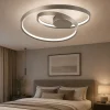 Plafoniere Moderne-Perenz Illuminazione Plafoniera per camera da letto led cct spazzolato ritmo grigio perenz