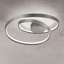 Plafoniere Moderne-Perenz Illuminazione Plafoniera per camera da letto led cct spazzolato ritmo grigio perenz