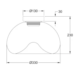 Plafoniere Moderne-Fabas Luce Plafoniera per camera da letto di vetro trasparente brena
