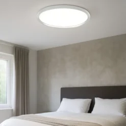 Plafoniere Moderne-Vivida International Plafoniera per camera da letto 3000k 4000k bianca 60cm vivida atena