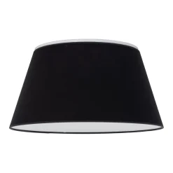 Plafoniere Moderne-Selezionato da Mazzolaluce Plafoniera per camera da letto nera cono di tessuto da soffitto 50 cm