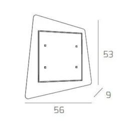 Plafoniere Moderne-Top Light Plafoniera per camera da letto bianca rettangolare unusual toplight