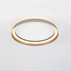 Plafoniere Moderne-Selezionato da Mazzolaluce Plafoniera per camera da letto tonda champagne led 2700k 4000k