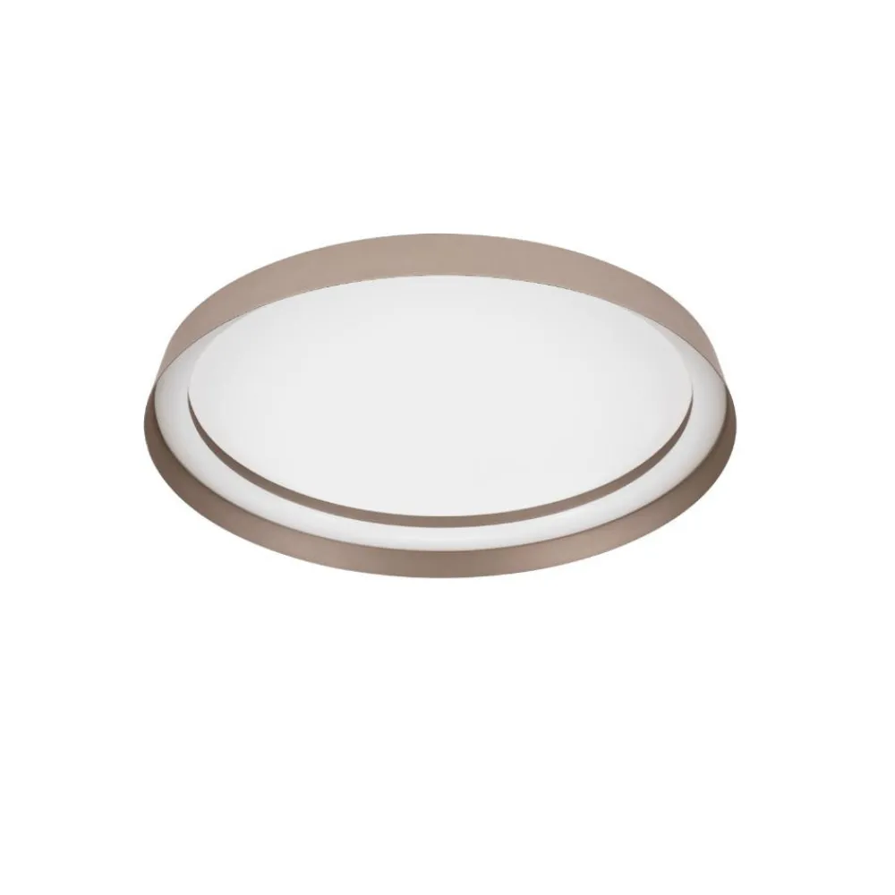 Plafoniere Moderne-Selezionato da Mazzolaluce Plafoniera per camera da letto tonda champagne led 2700k 4000k