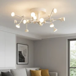 Plafoniere Moderne-Selezionato da Mazzolaluce Plafoniera per camera da letto led 72w 3000k design moderna