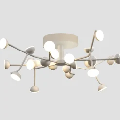 Plafoniere Moderne-Selezionato da Mazzolaluce Plafoniera per camera da letto led 72w 3000k design moderna
