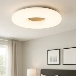 Plafoniere Moderne-Ondaluce Plafoniera per camera da letto rotonda vetro bianco nero tortora pl dodi