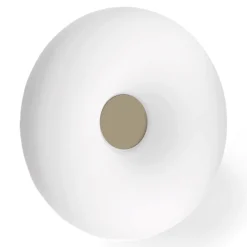 Plafoniere Moderne-Ondaluce Plafoniera per camera da letto rotonda vetro bianco nero tortora pl dodi