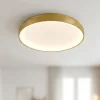 Plafoniere Moderne-Gea Luce Plafoniera per camera da letto krizia oro led 38w 3000k moderna