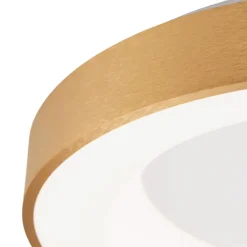 Plafoniere Moderne-Selezionato da Mazzolaluce Plafoniera per camera da letto cerchio led 50w 3000k dimmerabile oro