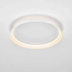 Plafoniere Moderne-Selezionato da Mazzolaluce Plafoniera per camera da letto rotonda bianca led 38w 3000k luce biemissione