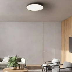 Plafoniere Moderne-Selezionato da Mazzolaluce Plafoniera per camera da letto nera led 3000k dimmerabile 60 cm