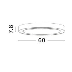 Lampadari Moderni-Selezionato da Mazzolaluce Plafoniera per camera da letto anello oro led 3000k dimmerabile