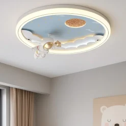 Plafoniere Moderne-Selezionato da Mazzolaluce Plafoniera per cameretta bambino astronauta led dimmerabile