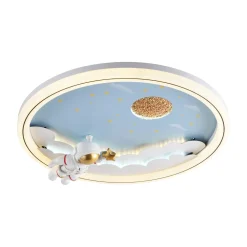 Plafoniere Moderne-Selezionato da Mazzolaluce Plafoniera per cameretta bambino astronauta led dimmerabile