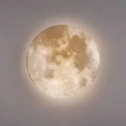 Plafoniere Moderne-Selezionato da Mazzolaluce Plafoniera per cameretta luna led 3000k ip44 moderna