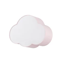 Plafoniere Moderne-Selezionato da Mazzolaluce Plafoniera per camerette bambina nuvola di tessuto rosa 43 cm