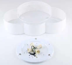 Plafoniere Moderne-Selezionato da Mazzolaluce Plafoniera per camerette nuvola bianca in tessuto 63 cm moderna