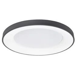 Plafoniere Moderne-Selezionato da Mazzolaluce Plafoniera per cucina cerchio 60cm nera 50w 3000k dimmerabile