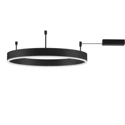 Plafoniere Moderne-Selezionato da Mazzolaluce Plafoniera per cucina circolare nera led 46w 3000k dimmerabile