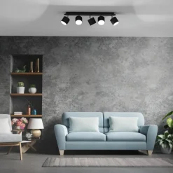 Plafoniere Moderne-Selezionato da Mazzolaluce Plafoniera per cucina con faretti orientabili da soffitto fp