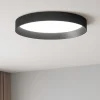 Plafoniere Moderne-Ideal Lux Plafoniera per cucina fly pl d35 led 18w 3000k nera doppia luce