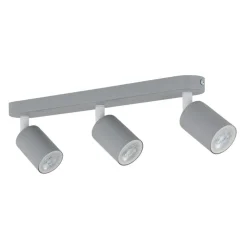 Plafoniere Moderne-Selezionato da Mazzolaluce Plafoniera per cucina grigio con 3 faretti