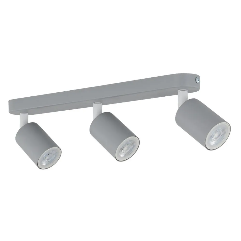 Plafoniere Moderne-Selezionato da Mazzolaluce Plafoniera per cucina grigio con 3 faretti