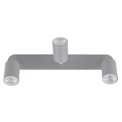 Plafoniere Moderne-Selezionato da Mazzolaluce Plafoniera per cucina grigio con 3 faretti