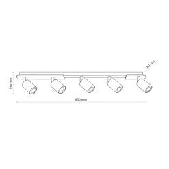 Plafoniere Moderne-Selezionato da Mazzolaluce Plafoniera per cucina in legno con faretti orientabili nera