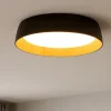 Plafoniere Moderne-Selezionato da Mazzolaluce Plafoniera per cucina led 50w 3000k nera effetto legno dimmerabile