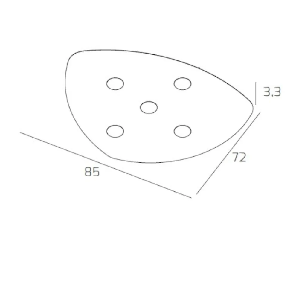 Plafoniere Moderne-Top Light Plafoniera per cucina moderna bianca shape toplight