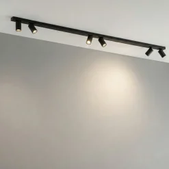 Plafoniere Moderne-Perenz Illuminazione Plafoniera per cucina moderna nera oddy perenz con spot orientabili