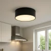 Plafoniere Moderne-Selezionato da Mazzolaluce Plafoniera per cucina nera 12cm 3000k 12w rotonda fp
