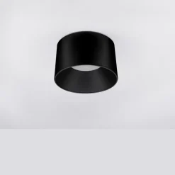 Plafoniere Moderne-Selezionato da Mazzolaluce Plafoniera per cucina nera moderna led 24w 3000k rotonda